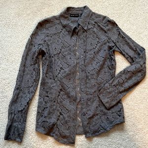 Fitted Lace Blouse - New York & Co